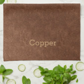 Oude getextureerde minima koper theedoek (Gevouwen)