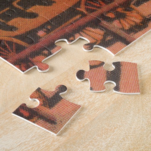Oude getrouwe geelsteen Grote puzzel Legpuzzel (Zijkant)