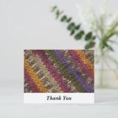 Oude gevierde gebreide Sweater Pattern "Dank u wel Briefkaart (Staand voorkant)