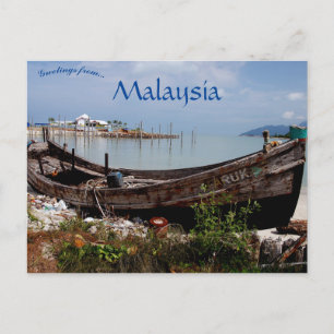Oude Gevist boot Langkawi Malyasia Briefkaart