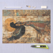 Oude gevleugelde Egyptische godin Tissuepapier (Craft)