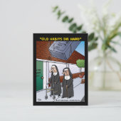 "Oude gewoonten die hard sterven" Briefkaart (Staand voorkant)