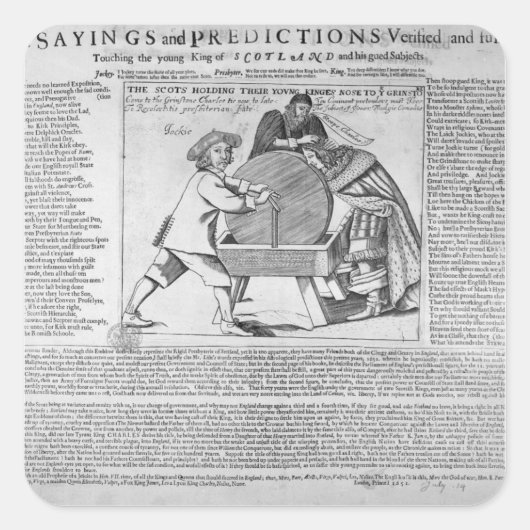 Oude Gezegden en voorspellingen Vierkante Sticker (Voorkant)