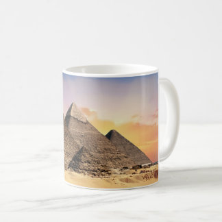 Oude Giza-piramides bij zonsondergang - Klassiek k Koffiemok