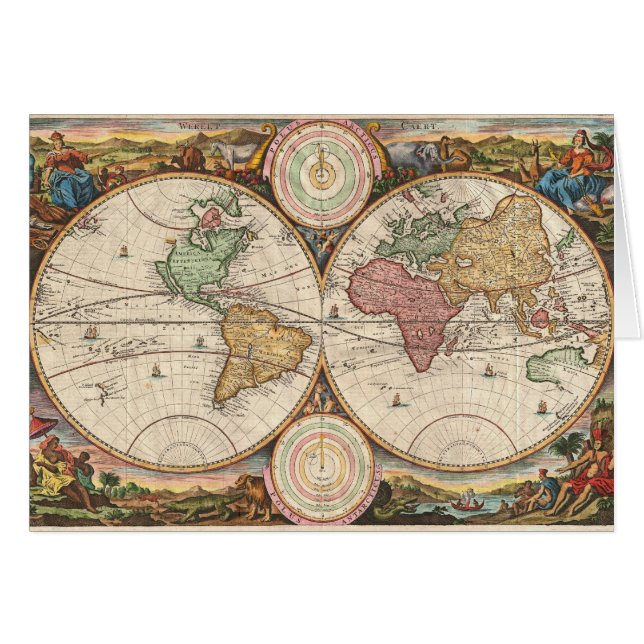 Oude globale kaart (Voorkant Horizontaal)
