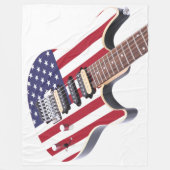 OUDE GLORIE ELEKTRISCHE GITAAR FLEECE DEKEN (Voorkant)