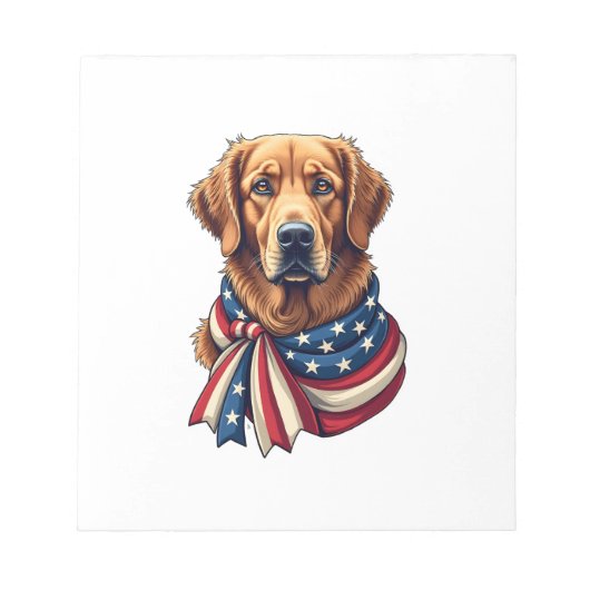 Oude Glory Golden Retriever Vintage T-shirt 2 Notitieblok (Voorkant)