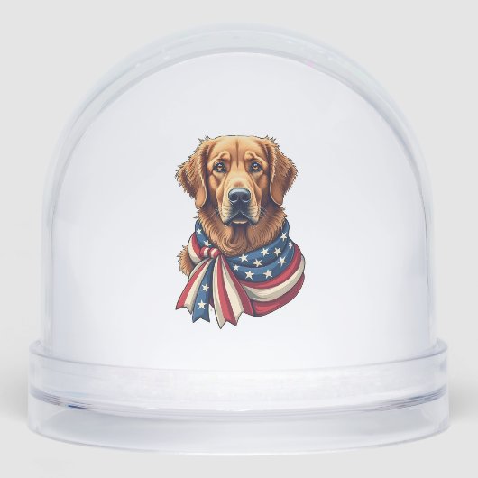 Oude Glory Golden Retriever Vintage T-shirt 2 Sneeuwbol (Voorkant)