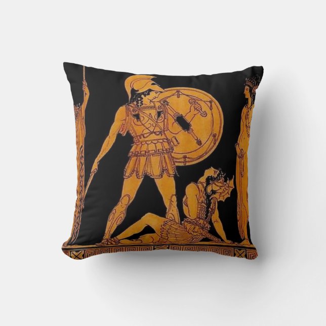 Oude God en godin Frieze - Griekenland Kussen (Voorkant)