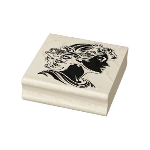 Oude godin 	rubberstempel