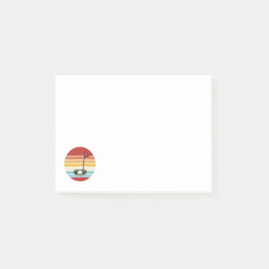 Oude Golfbal Hole Post-it® Notes (Voorkant)