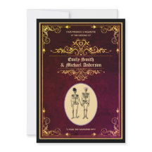 Oude Goth Skelet Trouw Verlovingsring