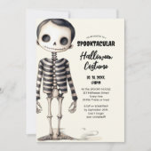 Oude Goth Skeleten Feestje Kaart (Voorkant)