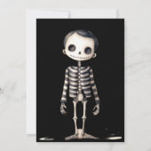 Oude Goth Skeleten Feestje Kaart (Achterkant)