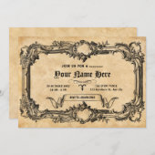 Oude gotiek kaart (Voorkant / Achterkant)