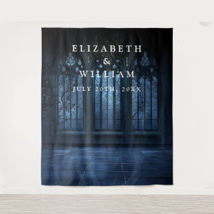 Oude Gotische Kasteel Foto Booth Prop Achtergrond Wandkleed