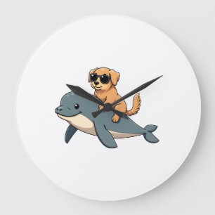 Oude Gouden Retriever Ridder Belugawalvis Grappig Grote Klok