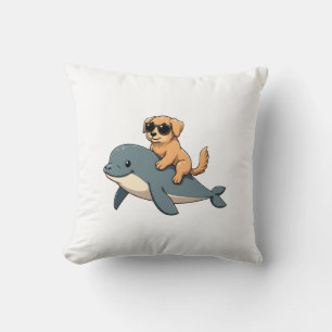 Oude Gouden Retriever Ridder Belugawalvis Grappig Kussen