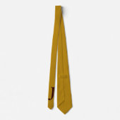 oude goudkleur met monogram stropdas (Achterkant)
