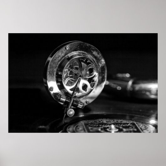 Oude grammofoonspeler poster (Voorkant)