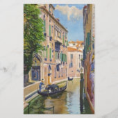 Oude Grand Canal Gondels Venetië Italië Reizen Briefpapier (Voorkant)