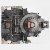 Oude Grand Canyon-raillocomotief Fleece Deken (Voorkant (Horizontaal))