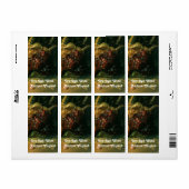 OUDE GRAPE VINEYARD HARVEST EN RODE DRUIVEN ETIKET (Full Sheet)