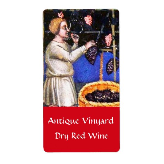 OUDE GRAPE VINEYARD HARVEST ETIKET (Voorkant)