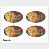 OUDE GRAPE VINEYARD WINE-TASTPARTIJ, Dank u Ovale Sticker (Vel)