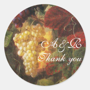 OUDE GRAPE VINEYARD WINE-TASTPARTIJ, Dank u Ronde Sticker