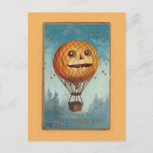 Oude grappige Halloween-illustratie Briefkaart