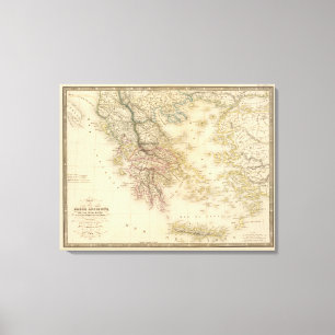 Oude Griekenland Canvas Afdruk