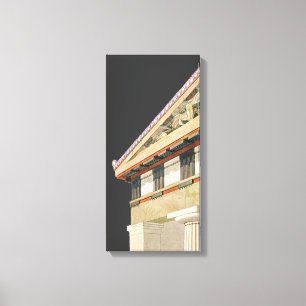 Oude Griekse Architectuur, Tempel van Athena Canvas Afdruk