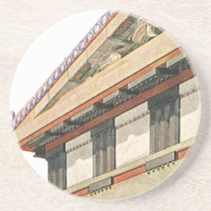 Oude Griekse Architectuur, Tempel van Athena Zandsteen Onderzetter