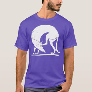 Oude Griekse Art Spartan Greyhound Hunting Dog T-shirt