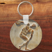 Oude Griekse Discus Thrower - Discobolus Sleutelhanger (Voorkant)