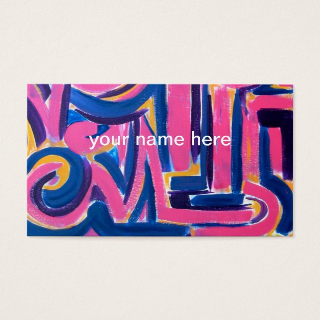 Oude Griekse graffiti - Abstracte kunst handgeschi Visitekaartjes (Voorkant)