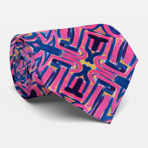 Oude Griekse graffiti-handschildpenseelstreken Stropdas