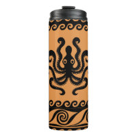 Oude Griekse octopus, golfpatroon