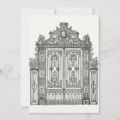 Oude Griekse Romeinse architectuur bruiloft Save The Date (Achterkant)