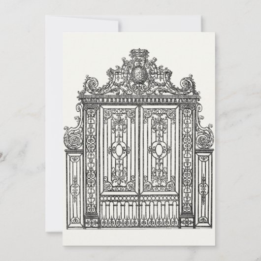 Oude Griekse Romeinse architectuur bruiloft Save The Date (Achterkant)