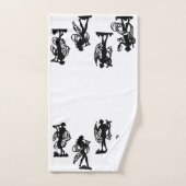 Oude Griekse silhouettes van de Muses-afdruk Bad Handdoek (Handdoek)