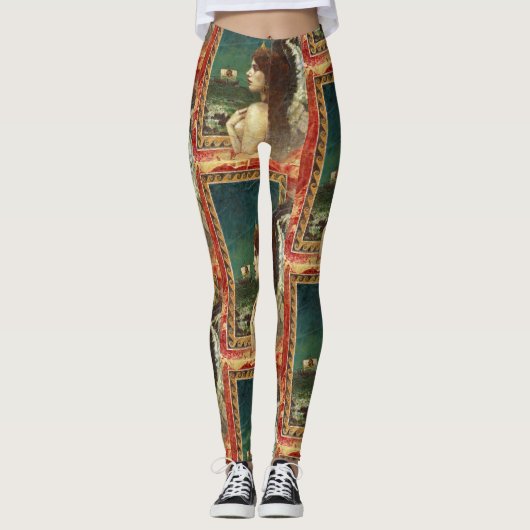 Oude Griekse Sirene-Leggings Leggings (Voorkant)
