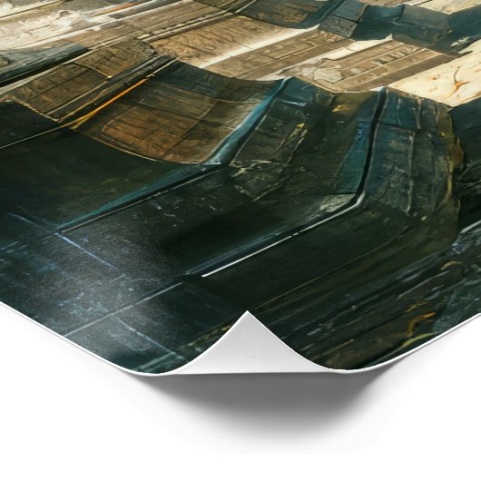 Oude Griekse tempelruiten Perfect Poster (Hoek)