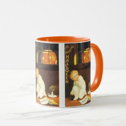 Oude Griezeld Thrillende Halloween van Ellen Claps Mok (Voorkant rechts)