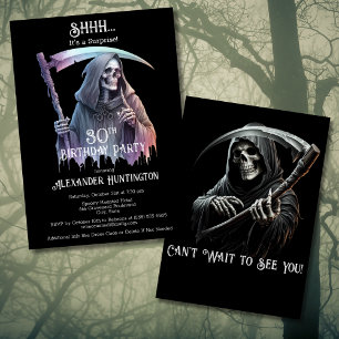Oude Grim Reaper Verjaardagsfeest Surprise 30 jaar Kaart