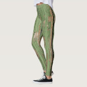 Oude groene flakeverf voor vrouwen leggings (Links)