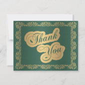 Oude Groene kaart met dank (Voorkant)