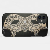 Oude Groene Parel Elegante Maskerade Masker Case-Mate iPhone Case (Achterkant (horizontaal))