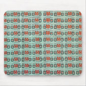 Oude groene strepen muismat (Voorkant)